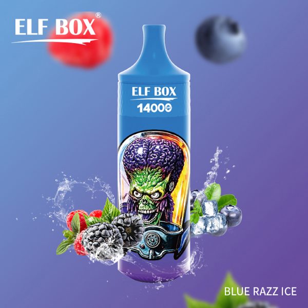 Elf-Box-14000-Blue-Razz-Ice once bar líquido para vapear