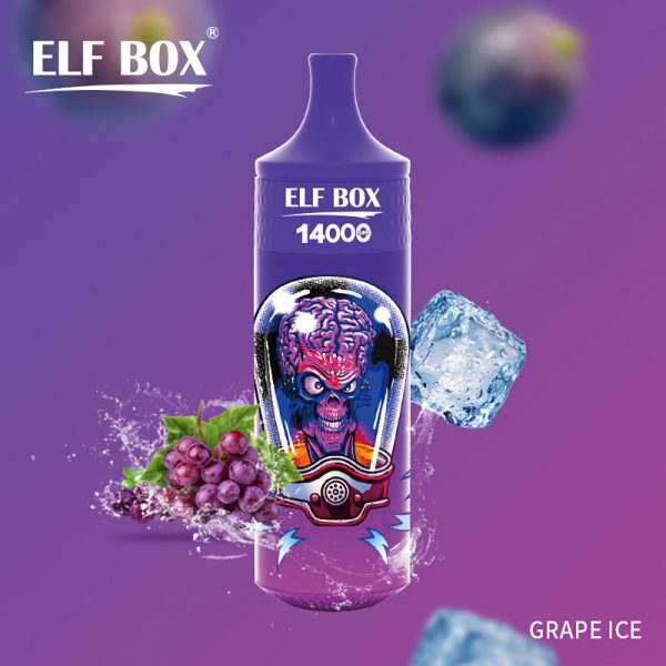 Elf-Box-14000-Grape-Ice-bar pods liquido vape