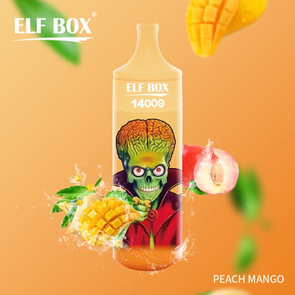 Elf-Box-14000-Melocotón-Mango bar cápsulas líquido vape