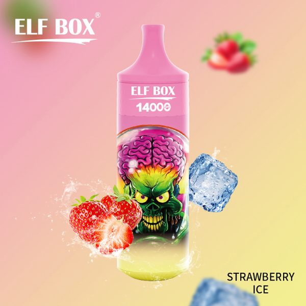 Elf-Box-14000-Strawberry-Ice bar pods liquid vape