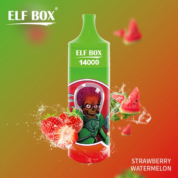 Elf-Box-14000-Strawberry-Watermelon bar pods liquid vape